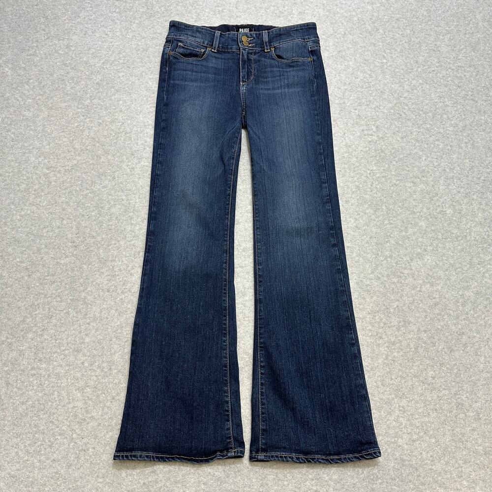 Paige Bootcut Jeans Womens Size 29 Dark Wash Blue Penrose Hidden Hills Mid Rise - Picture 4 of 13